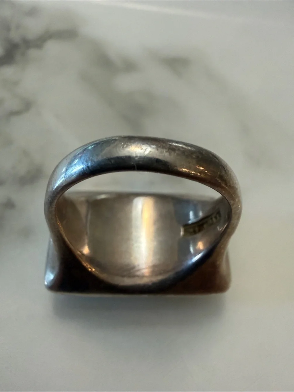 RLM Studios silver and turquoise ring, size 7.